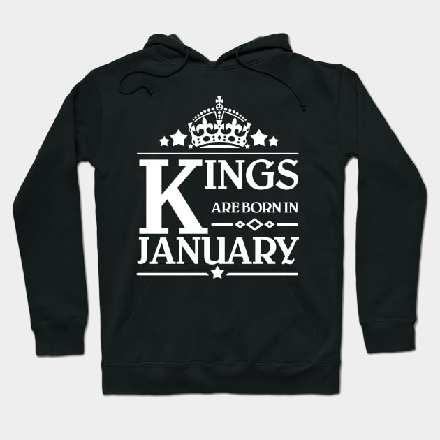 Kings are born in January Hoodie by YAM